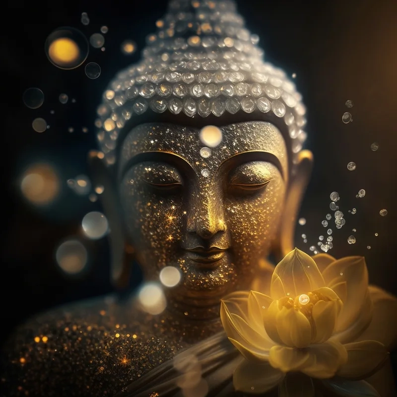 Ảnh phật từ bi mang đến sự an lạc và tình yêu thương cho mọi người