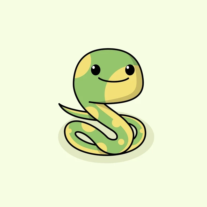 Hình ảnh rắn cute sẽ khiến bạn cảm thấy ấm áp và dễ thương