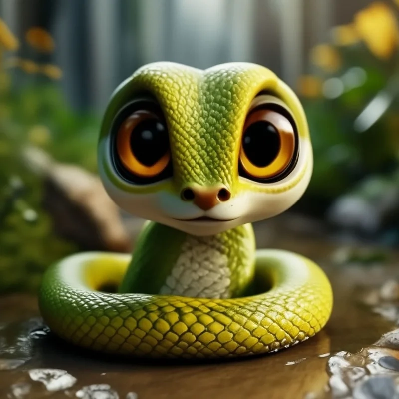 Hình ảnh con rắn dễ thương sẽ làm cho bạn cảm thấy vui vẻ hơn