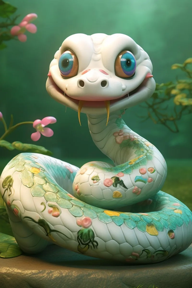 Ảnh em bé rắn mang đến sự ngọt ngào và đáng yêu