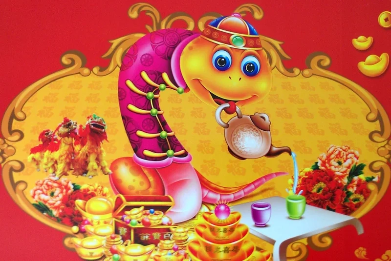 Avatar tết con rắn thể hiện sự tươi mới và may mắn cho năm mới