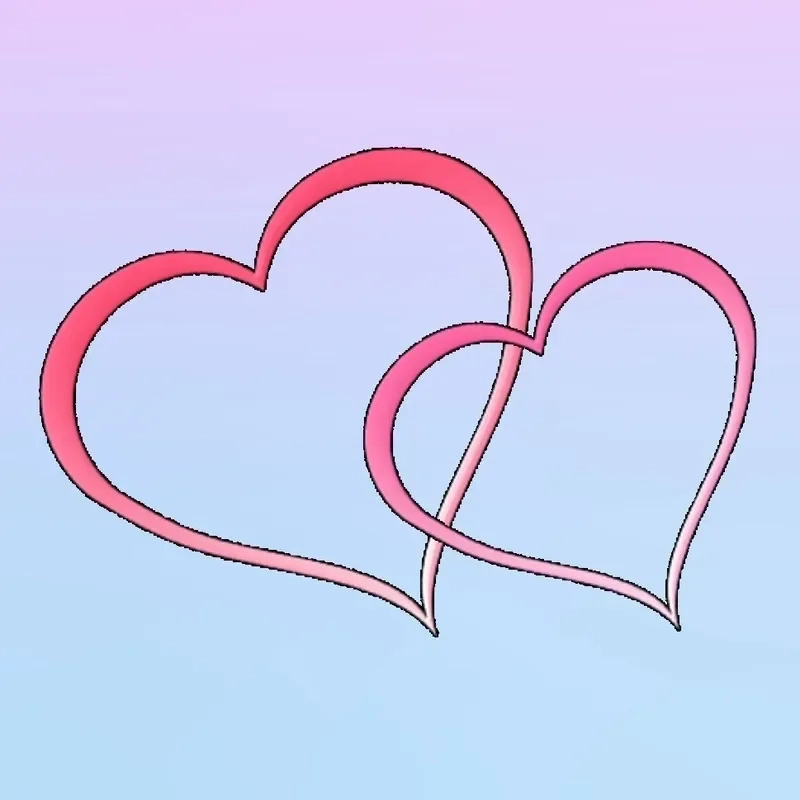 Avatar hình trái tim đôi giúp bạn thể hiện tình cảm với người yêu