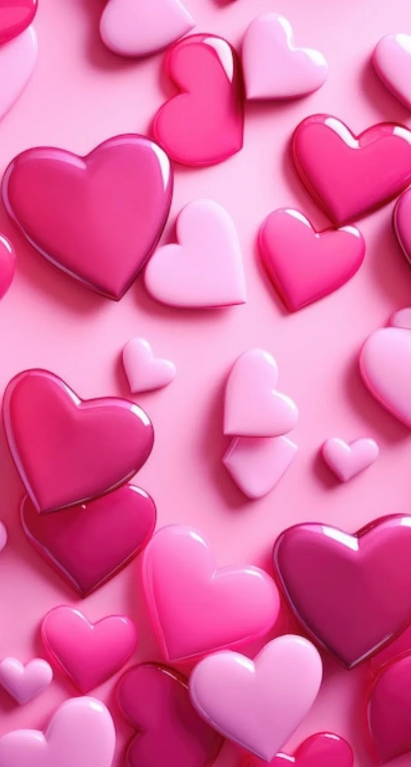 Hình nền tim hồng mang đến cảm giác dễ chịu và vui vẻ