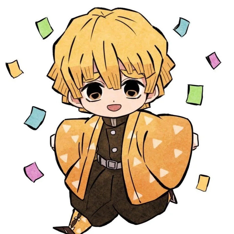 Hình nền zenitsu chibi sẽ làm cho màn hình của bạn thêm phần dễ thương