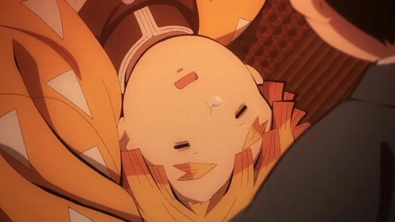 Ảnh zenitsu chibi cute thể hiện sự ngộ nghĩnh và đáng yêu