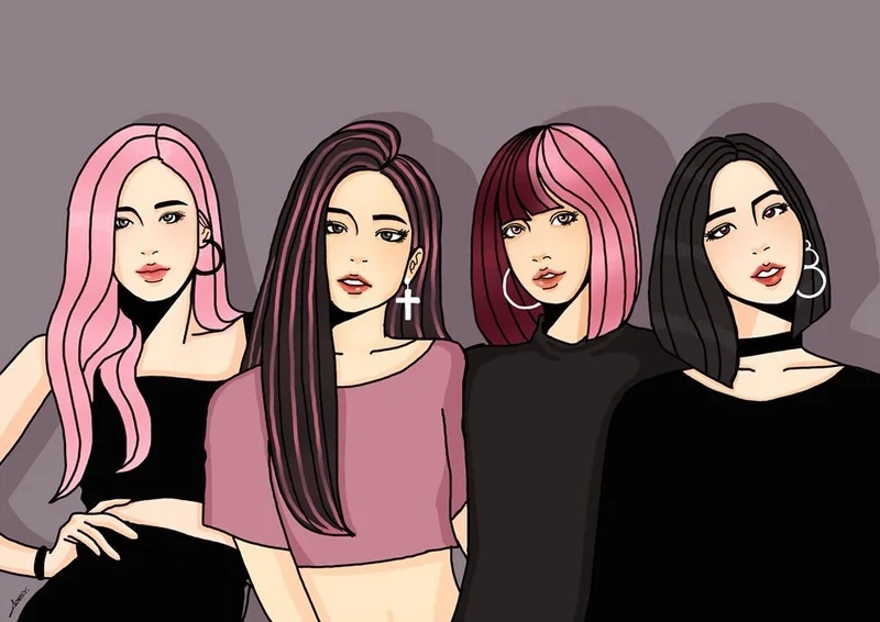 Avatar của blackpink thể hiện sự yêu thích với các thành viên