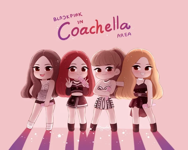 Chibi blackpink anime mang đến sự dễ thương và vui nhộn