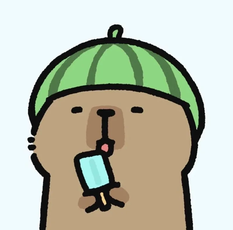 Capybara capybara anime thể hiện sự đáng yêu và ngộ nghĩnh của loài này