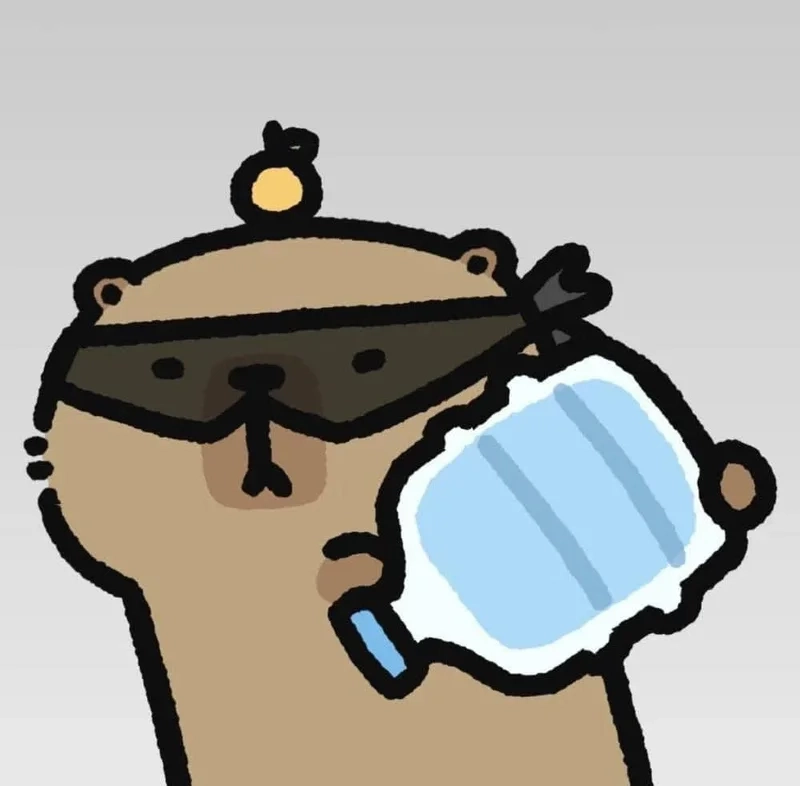 Capybara không giới hạn thể hiện sự tự do và vui vẻ trong cuộc sống