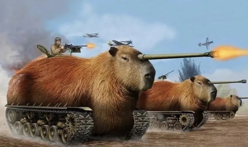 Capybara anime meme thể hiện sự dễ thương trong từng chi tiết