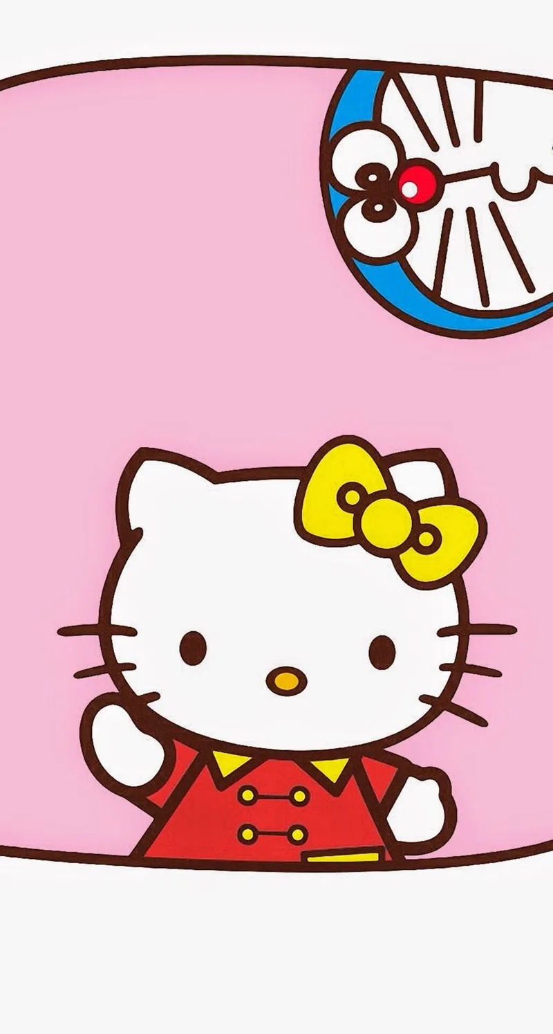 Hello kitty với cả doraemon tạo nên những khoảnh khắc vui vẻ