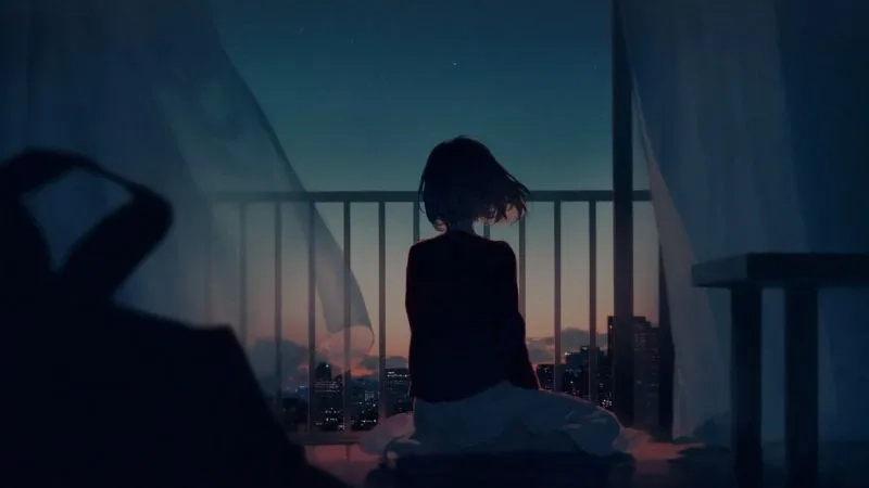 Hình ảnh cô đơn một mình anime mang đến cảm giác đồng điệu