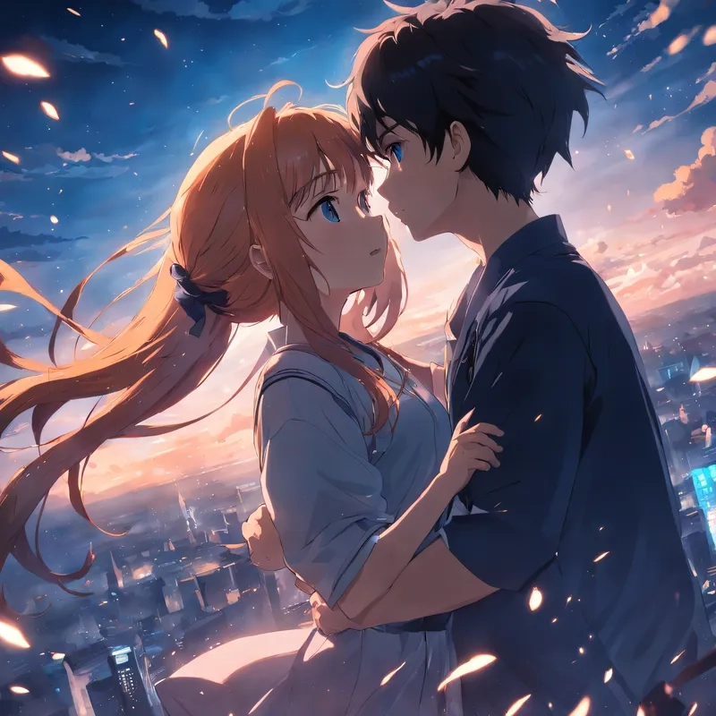 Hình ảnh các cặp đôi ôm nhau thể hiện tình yêu ấm áp