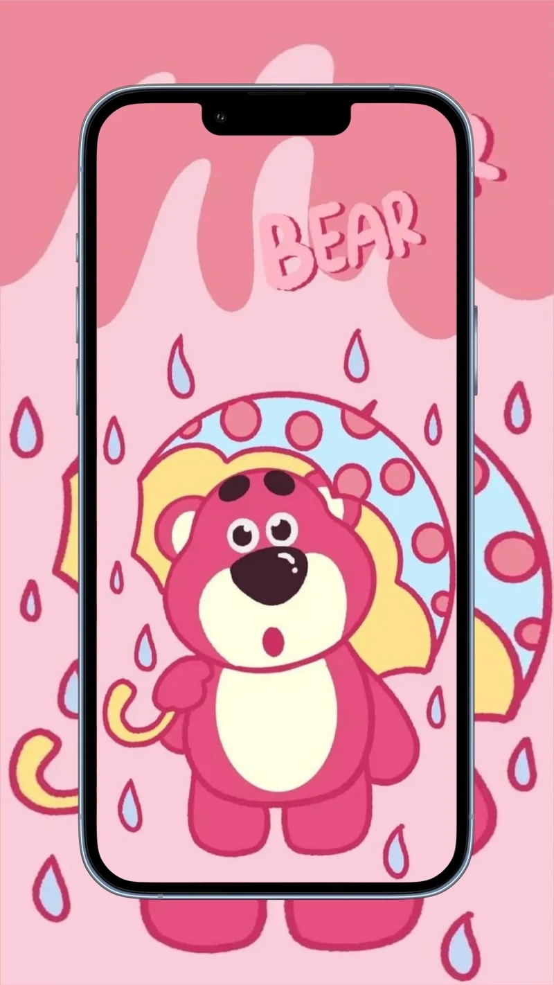 Hình gấu dâu 3d tạo nên sự sống động và hấp dẫn cho người xem