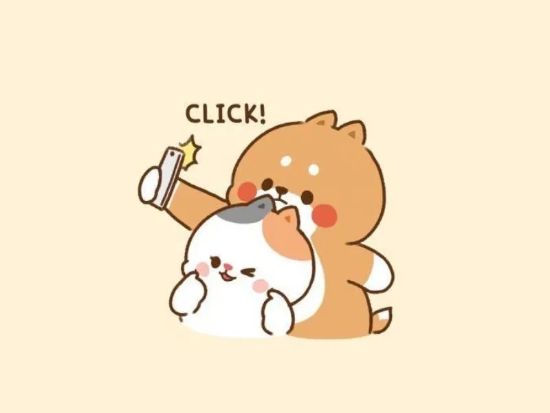 Hình meme đáng yêu mang lại sự dễ thương cho người xem