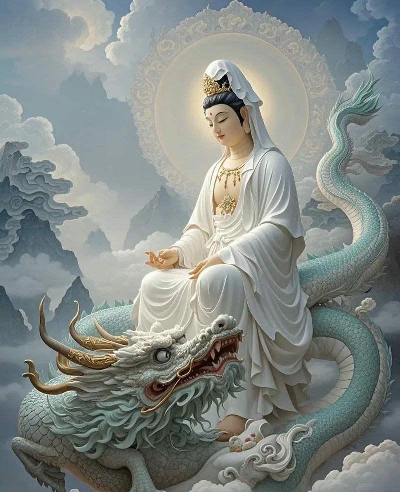 Ảnh phật bà quan thế âm bồ tát là biểu tượng của lòng từ bi