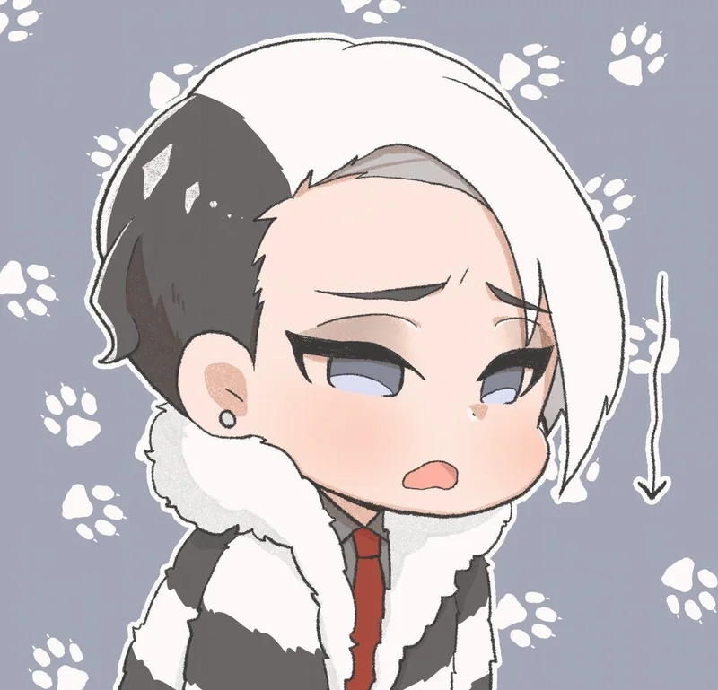 Ảnh cute chibi nam với thiết kế siêu đáng yêu