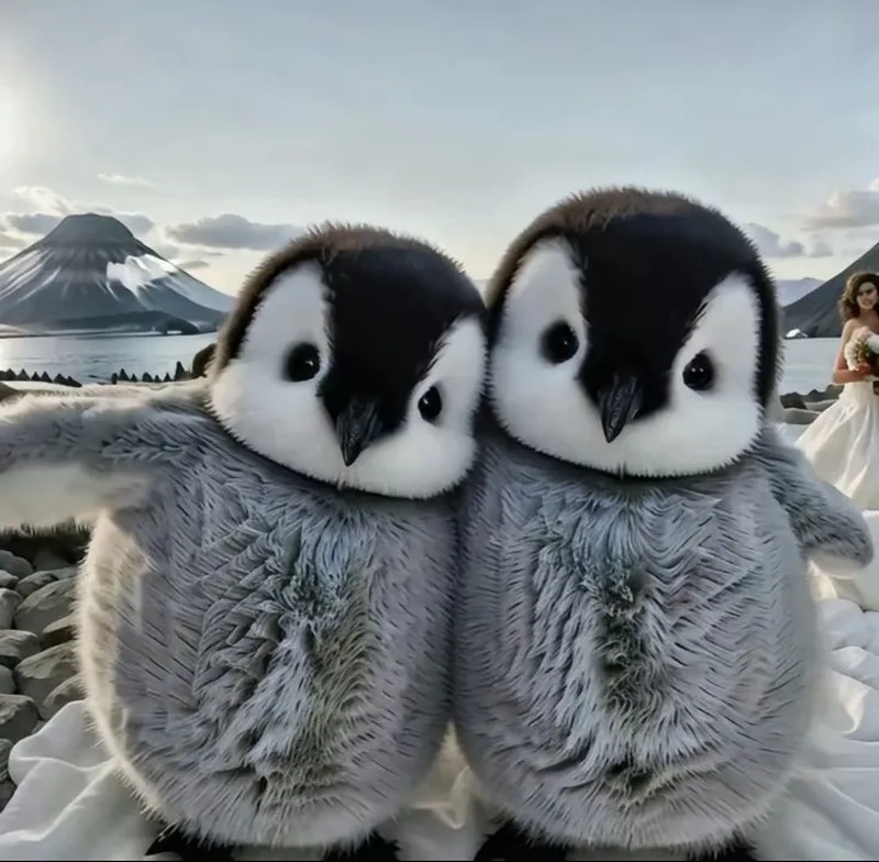 Meme cánh cụt cute khiến trái tim bạn tan chảy