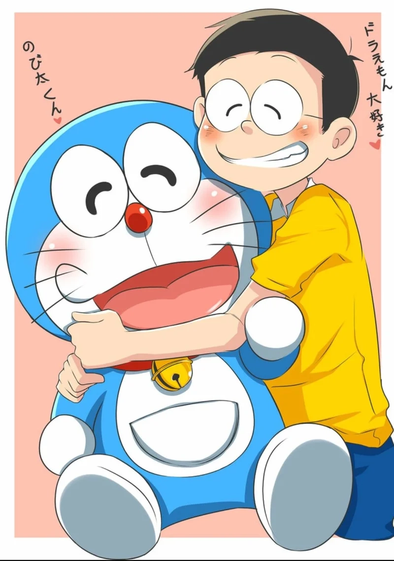 Hình ảnh doremon và nobita cute mang đến niềm vui cho fan hâm mộ