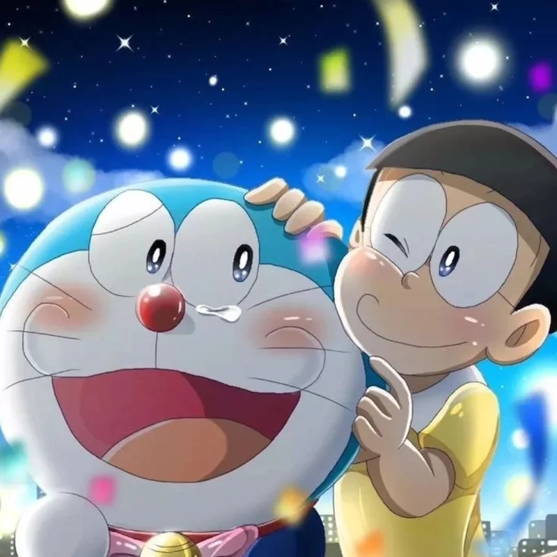 Hình của doraemon và nobita là biểu tượng của tình bạn chân thành