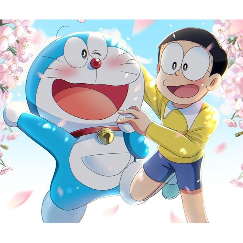 Hình doremon và nobita dễ thương mang đến cảm giác ấm áp