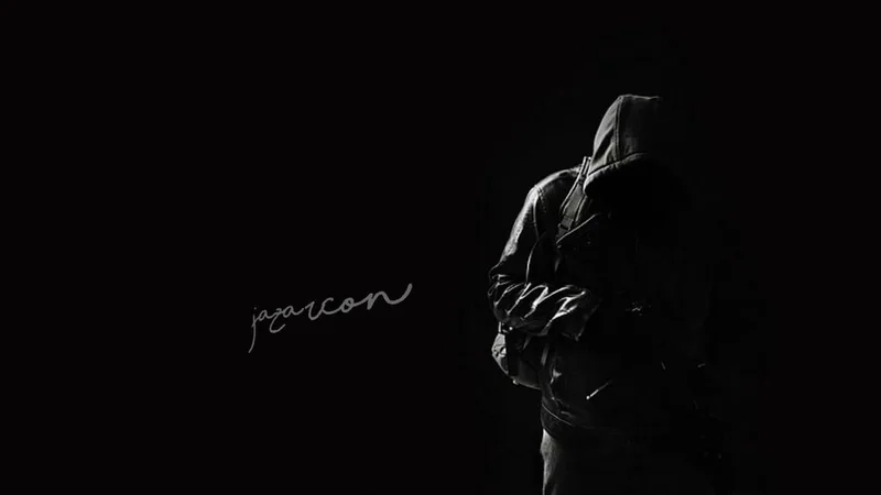 Chất riêng trên màn hình với hình nền iPhone đen ngầu