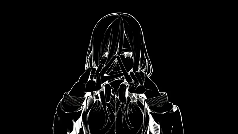 Vừa dễ thương vừa cá tính với hình nền đen trắng cute