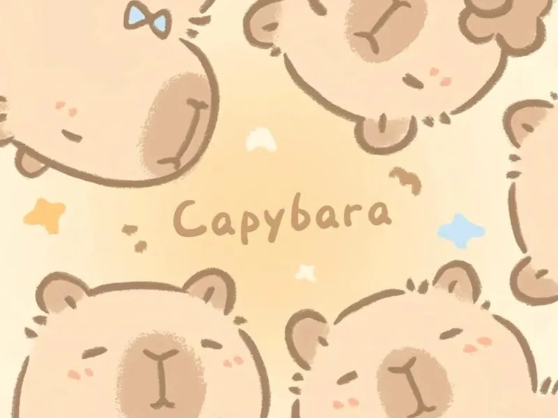 Capybara cute đáng yêu, chill hết nấc, tải ngay hôm nay
