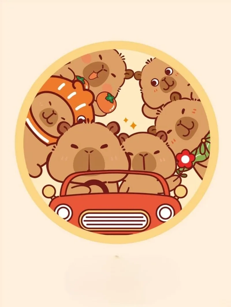 Ảnh capybara thư giãn, mang lại cảm giác bình yên cho màn hình