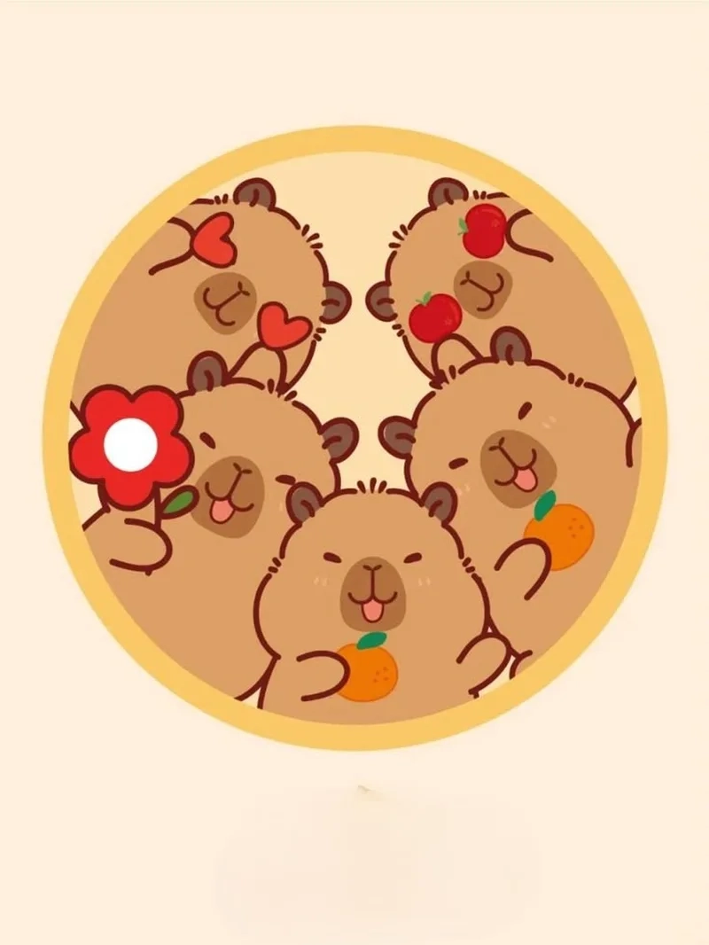 Bộ sưu tập hình nền capybara cute cho máy tính full HD sắc nét