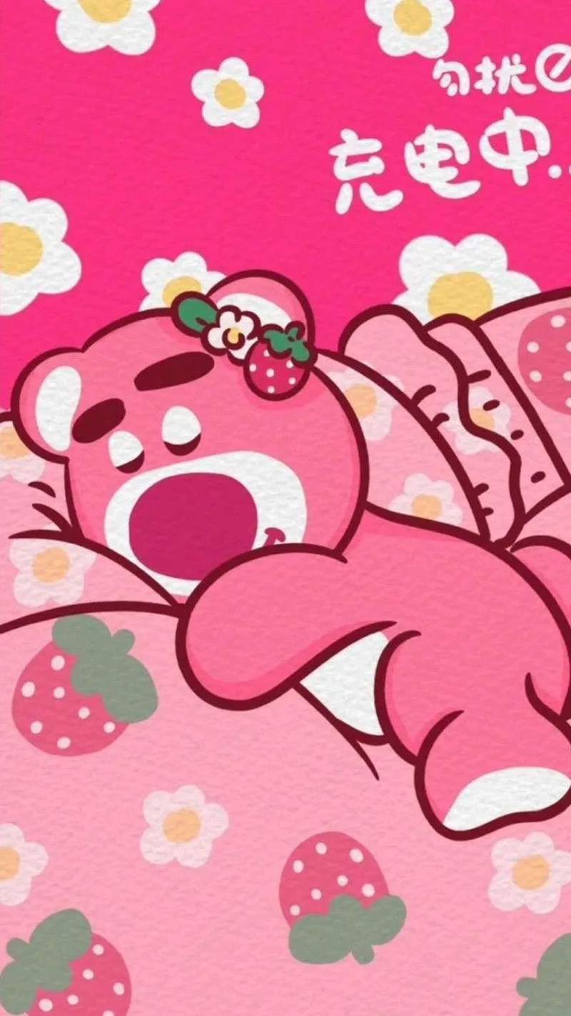 Hình nền gấu dâu cho laptop chất lượng cao, tạo phong cách riêng