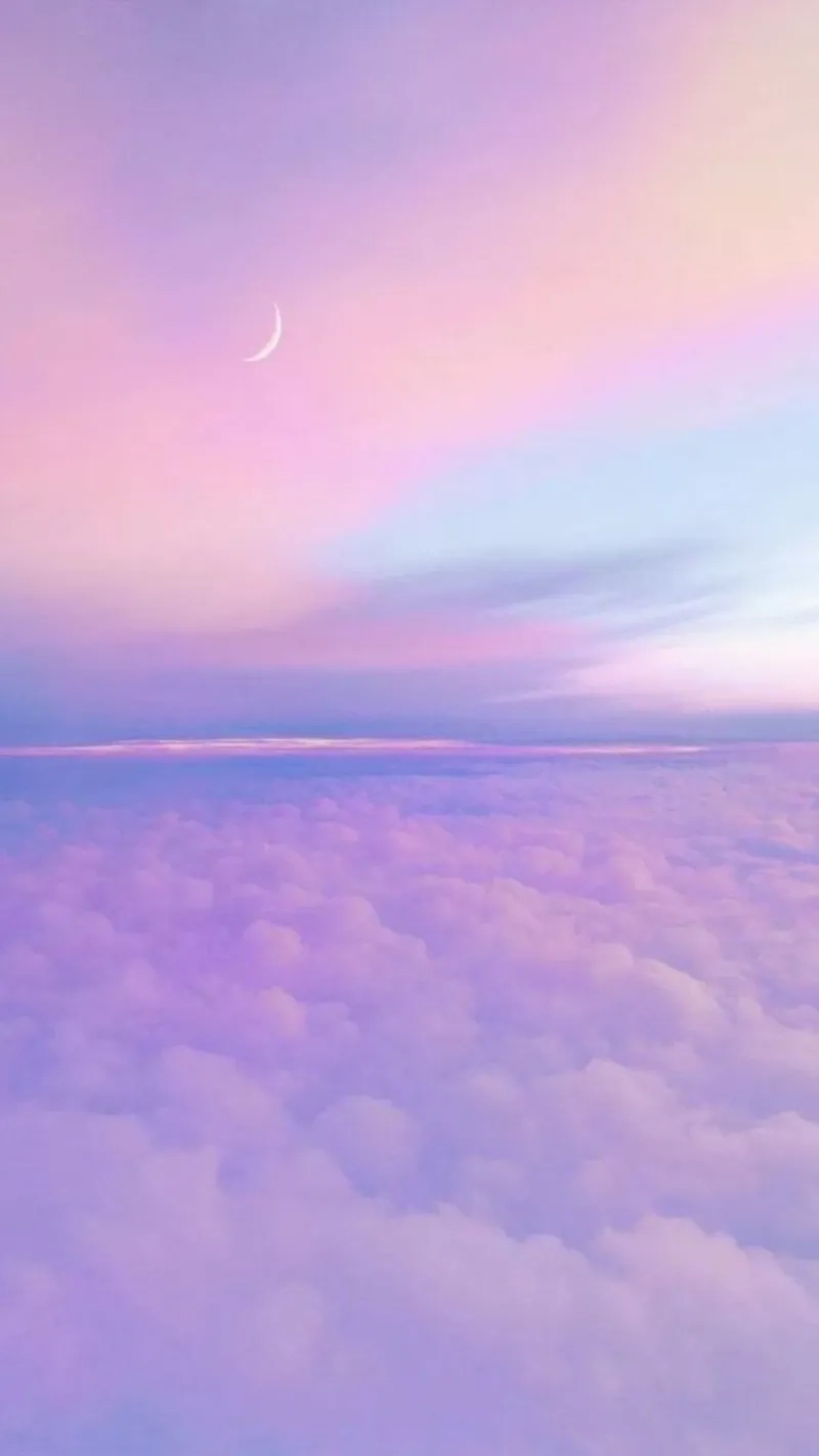 Hình nền điện thoại màu tím nhạt mang lại sự nhẹ nhàng và thanh thoát