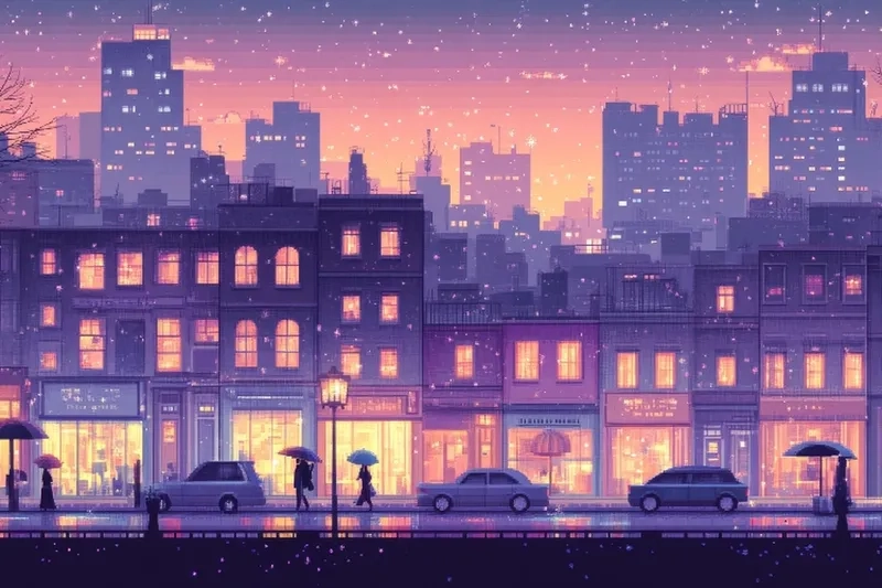 Hình nền màu tím hồng tạo không gian ngọt ngào và dễ thương