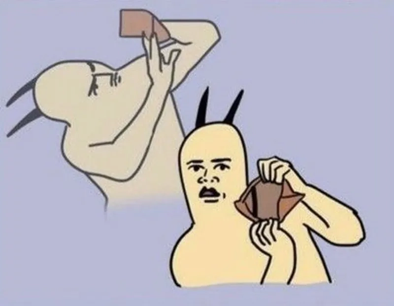 Ảnh meme cầm tiền mang lại sự dễ thương cho người xem