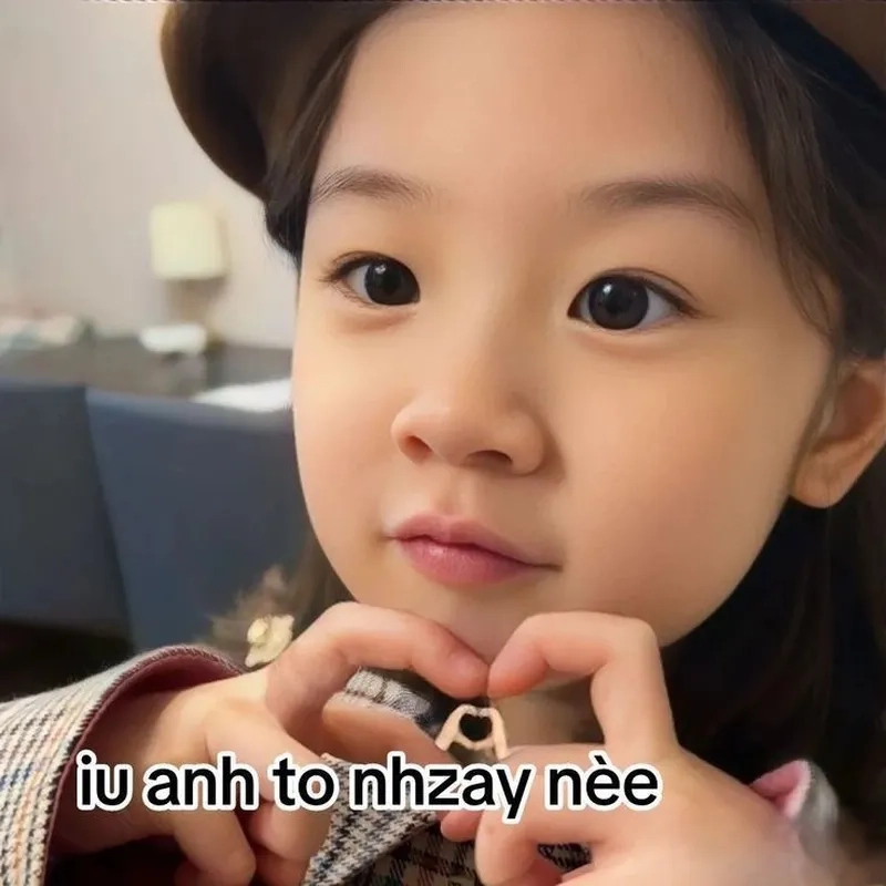 Hình meme thả tim khiến mọi người không thể nhịn cười