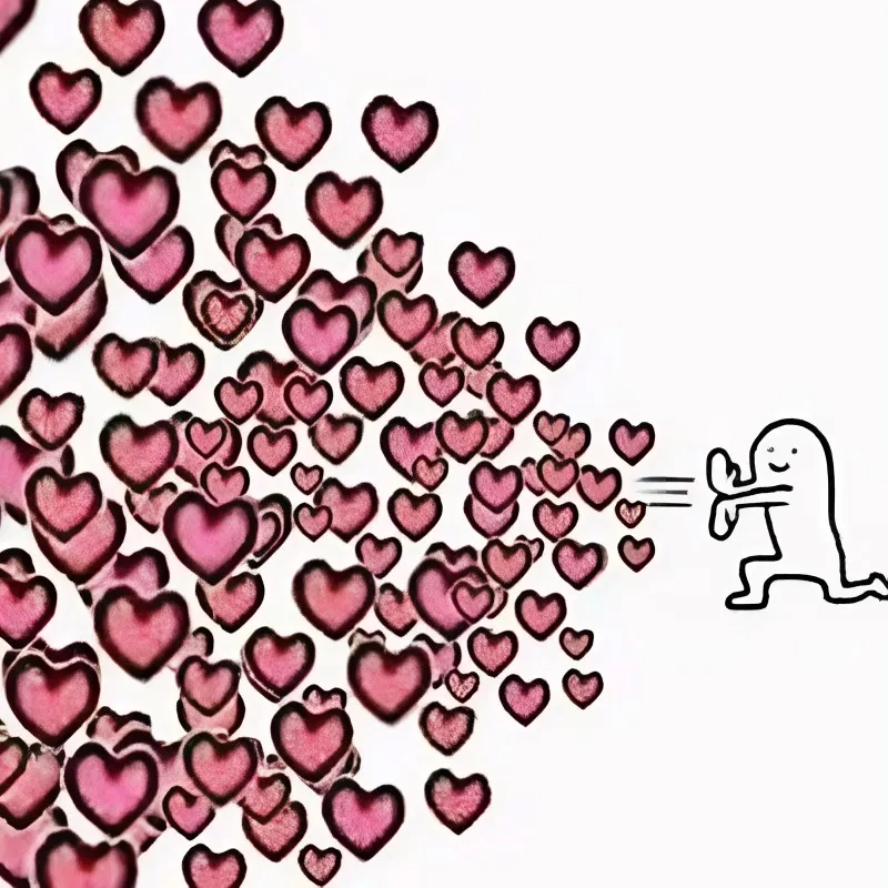 Meme anh yêu em thể hiện tình cảm chân thành và ngọt ngào