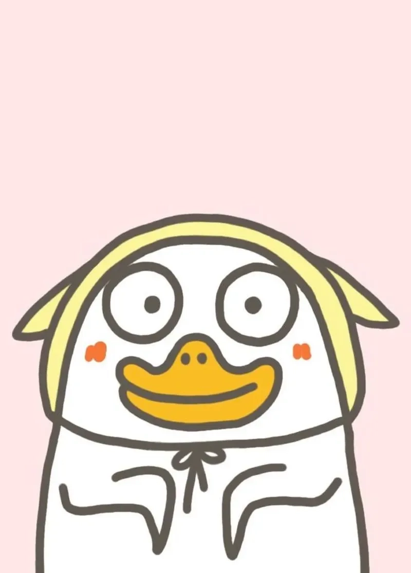 Meme con vịt vàng thể hiện sự đáng yêu trong từng chi tiết