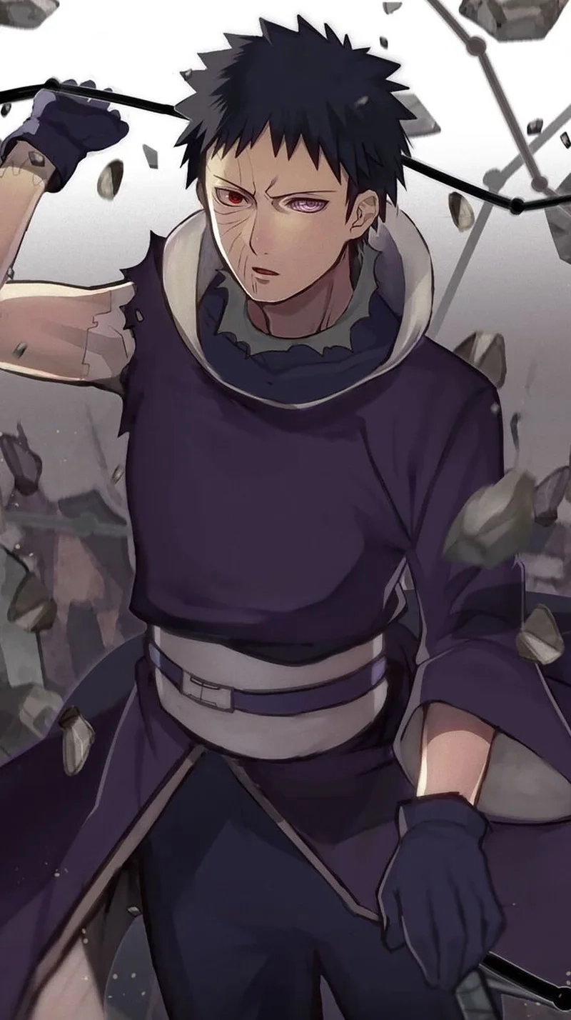 Hình ảnh obito lục đạo thể hiện sức mạnh và sự quyết tâm của nhân vật